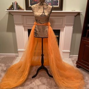 Orange overskirt
